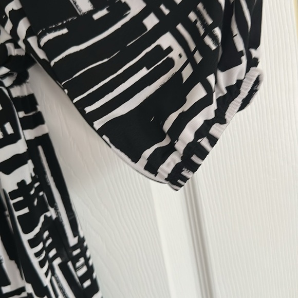 AB Studio Black and White Patterned Women's Dress - Picture 4 of 8